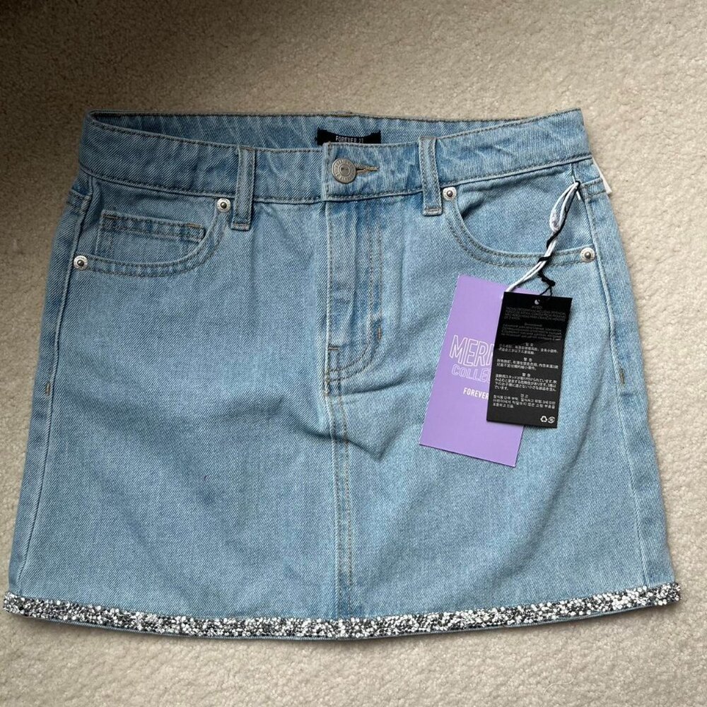 Forever 21 Women's Blue Skirt